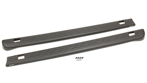 Bushwacker 07-13 GMC Sierra 1500 Fleetside Bed Rail Caps 69.3in Bed - Black - 49525