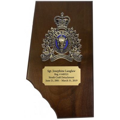 Crested Alberta Plaque