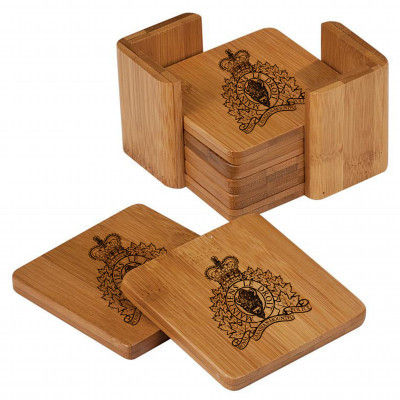 Bamboo Coaster Set (6)