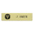 Gold Brass Name Badge with Trillium Logo