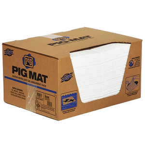 PIG® Water-Repellent, Oil-Absorbent, Medium-Weight Mat Pad - 15" x 20" PIG® Water-Repellent, Oil-Absorbent, Medium-Weight Mat Pad - 15" x 20"