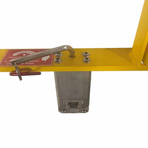 Swing Down Step with Adjustable Stake - Unique Truck Equipment