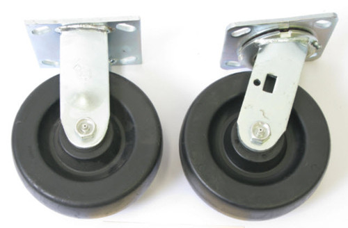 Wesco 6 IN x 2 IN Polyolefin Caster Set SR-6