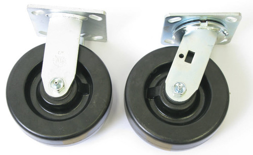 Wesco 6 IN x 2 IN Phenolic Caster Set PR-6