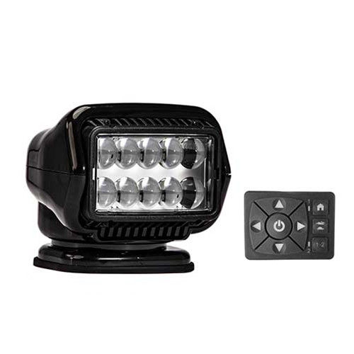 GoLight 30214ST Stryker LED Permanent Mount w/Dash-Mount Remote - Black