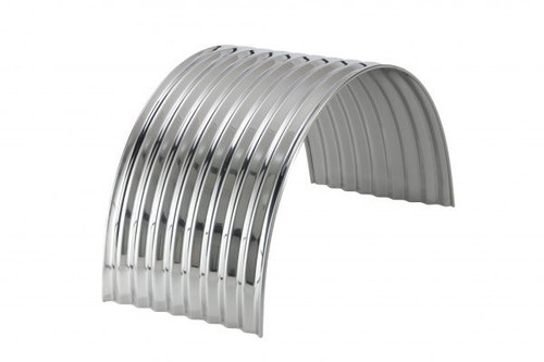 BettsHD 80" Stainless Steel Corrugated Single Axle Fender