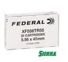 Federal 5.56x45mm 55 Grain Sierra GameKing Boat-Tail BallistiClean Open Tip XF556TR55