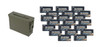 Blazer 9mm 147 Grain Full Metal Jacket Ammunition 1000 Rounds + Military Ammo Can