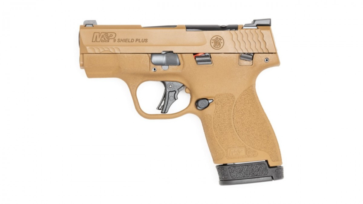 Smith and Wesson M&P9 Shield Plus, Optic Ready, Flat Dark Earth Night