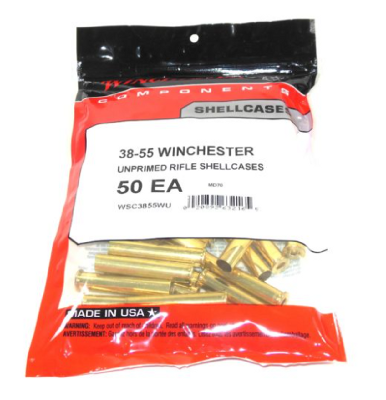 Winchester Unprimed Brass Cases 38-55 Winchester 50/Bag - Bereli Inc.