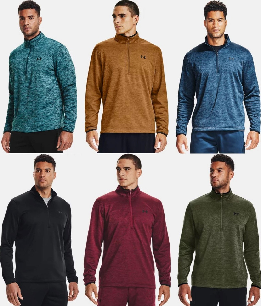 Under Armour Men's UA Armour Fleece 1/2 Zip Long Sleeve T-Shirt - 1357145 -  Bereli Inc.