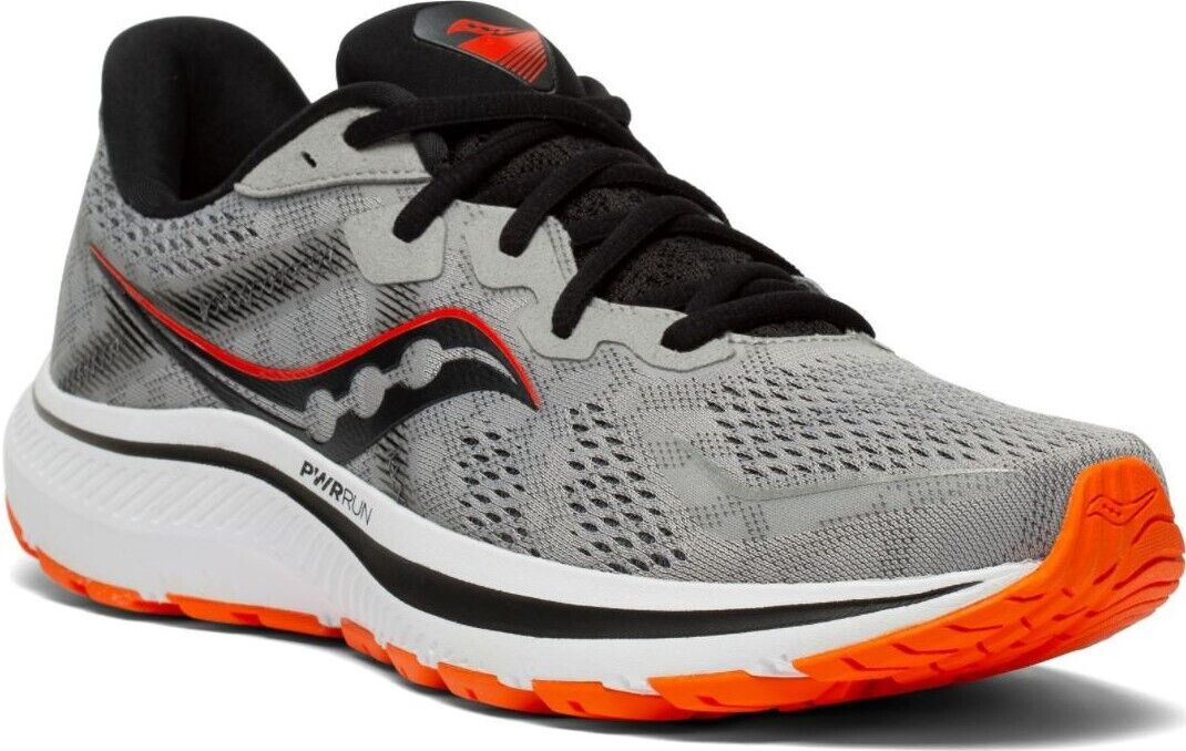 Saucony‎ Men\'s Omni 20 Running Shoes Alloy/Fire Size 9.5M Athletic Sneakers Saucony Omni 20 PWRRUN Alloy Fire Grey/Orange | Mercari main image 4