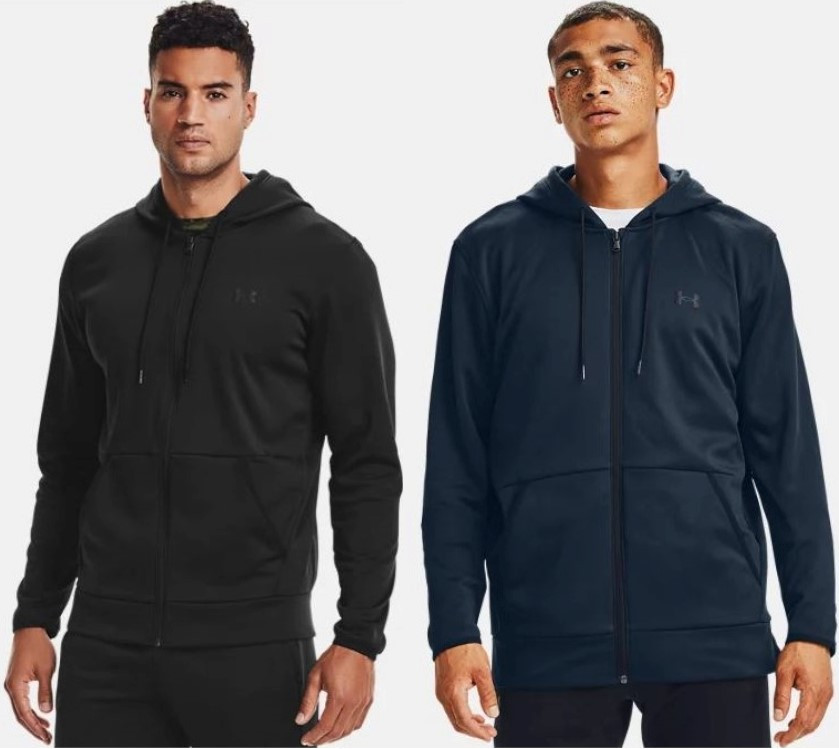 Under Armour Men's UA Armour Fleece Full Zip Hoodie Sweatshirt