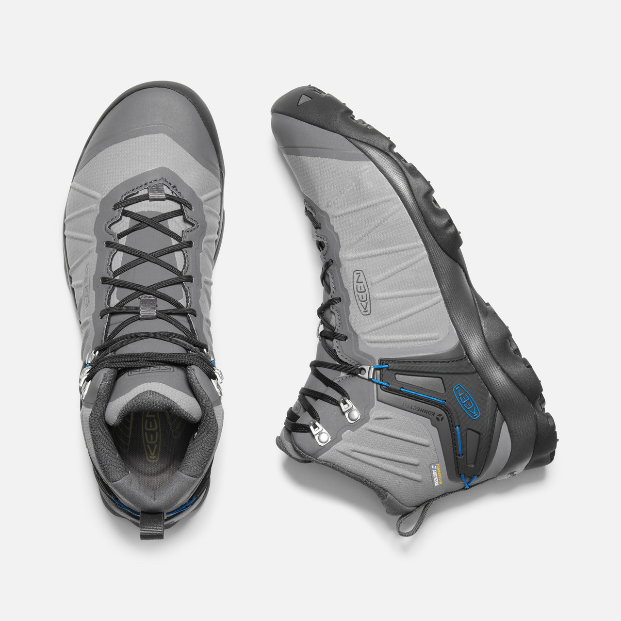 KEEN Men'S Venture Mid Wp Hiking Boots Steel Grey/Magnet