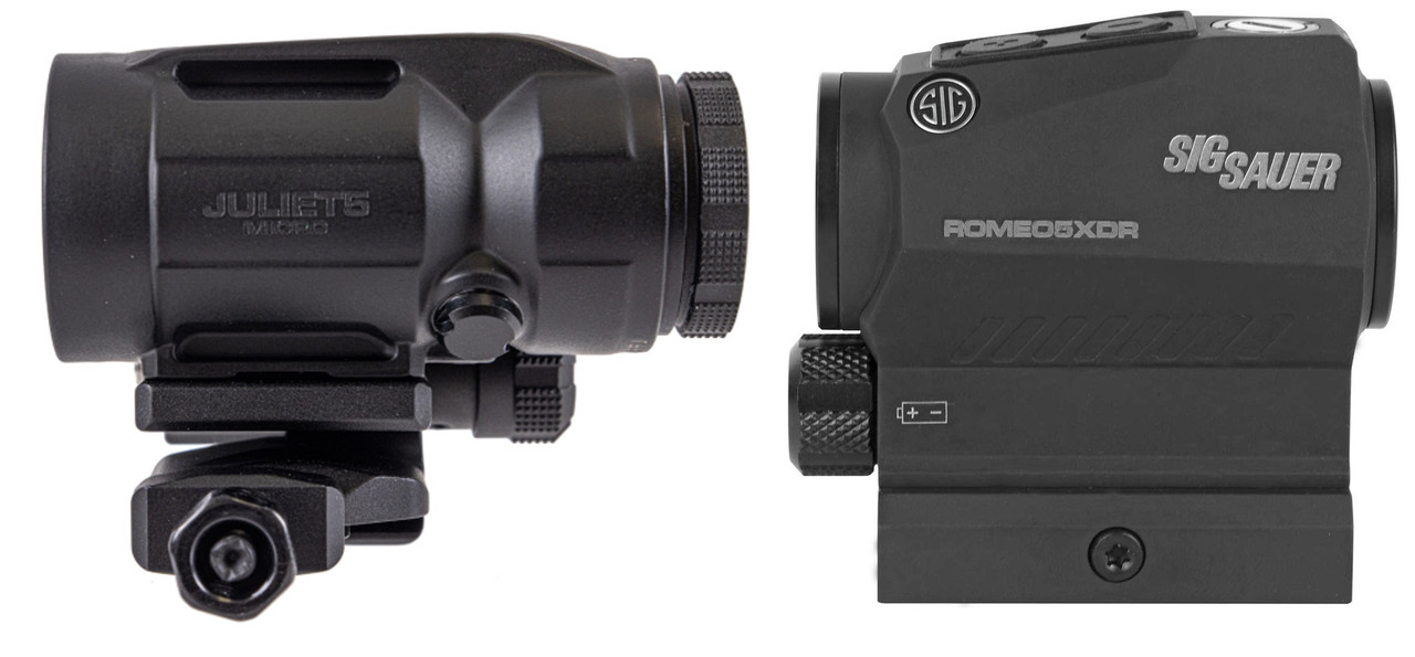Sig Sauer JULIET 5X MICRO MAGNIFIER And Romeo5 XDR Predator 1x20mm 