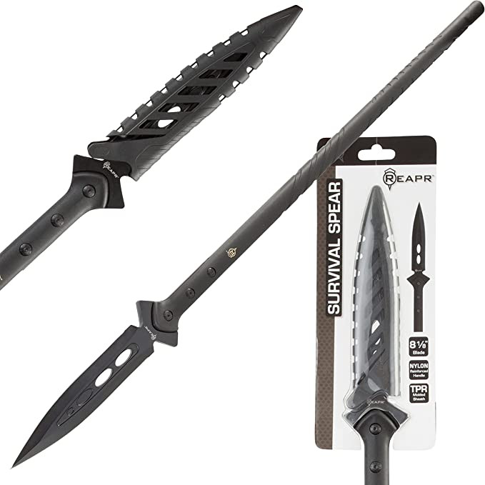 REAPR Tactical Survival Stainless Steel Spear With Nylon