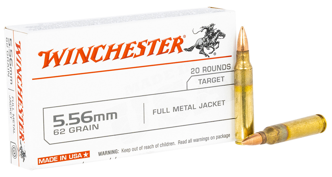 Winchester Bullets 0.355 (9mm) 115 Grain Full Metal Jacket Box of 100 |  Powder Valley