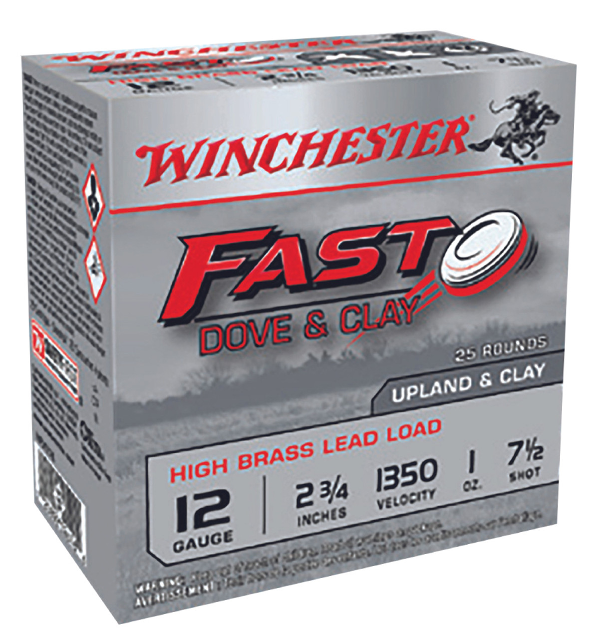 Winchester Ammo WFD127B Fast Dove & Clay High Brass 12 Gauge 2.75 1 oz  1350 fps 7.5 Shot - Bereli Inc.