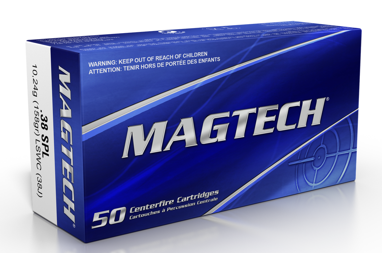 Magtech 38J Range/Training 38 Special 158 gr Lead Semi Wadcutter - 50 Per  Box/20 Cs