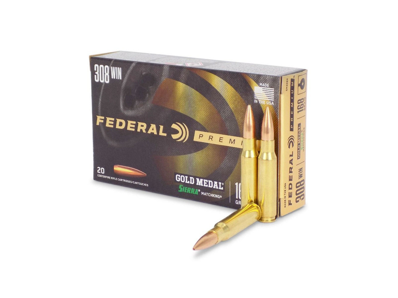 Federal Premium Sierra MatchKing .308 Winchester 168 Grain