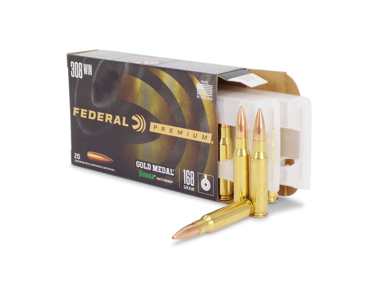 Federal Premium Sierra MatchKing .308 Winchester 168 Grain