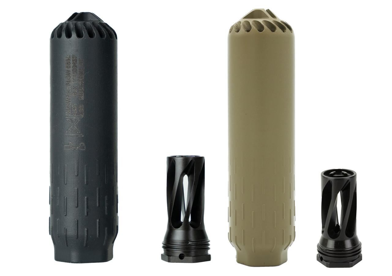 Huxwrx Flow 556k Suppressor + Flash Hider 5.56/17hmr/5.7