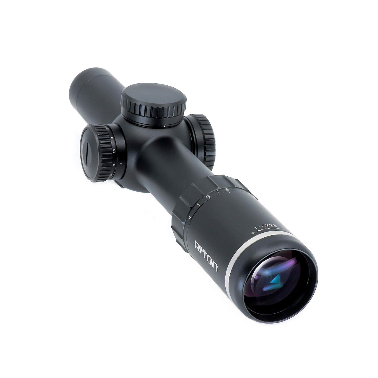 Riton Optics X7 Tactix 1-8x28mm, 34mm Tube, Illuminated CM1 Reticle