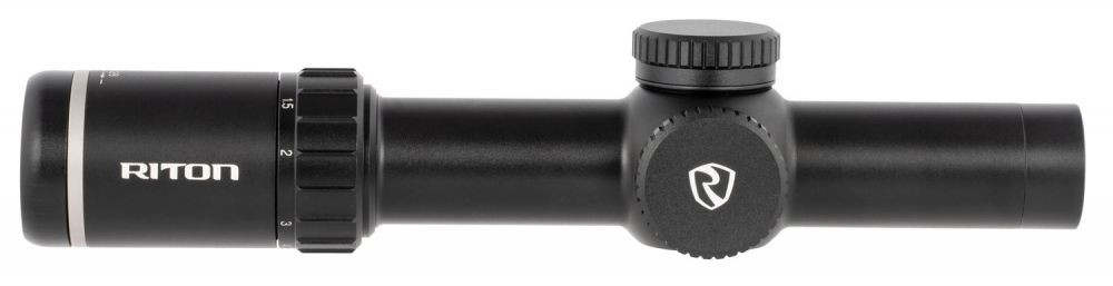 Riton Optics X7 Tactix 1-8x28mm, 34mm Tube, Illuminated CM1 Reticle