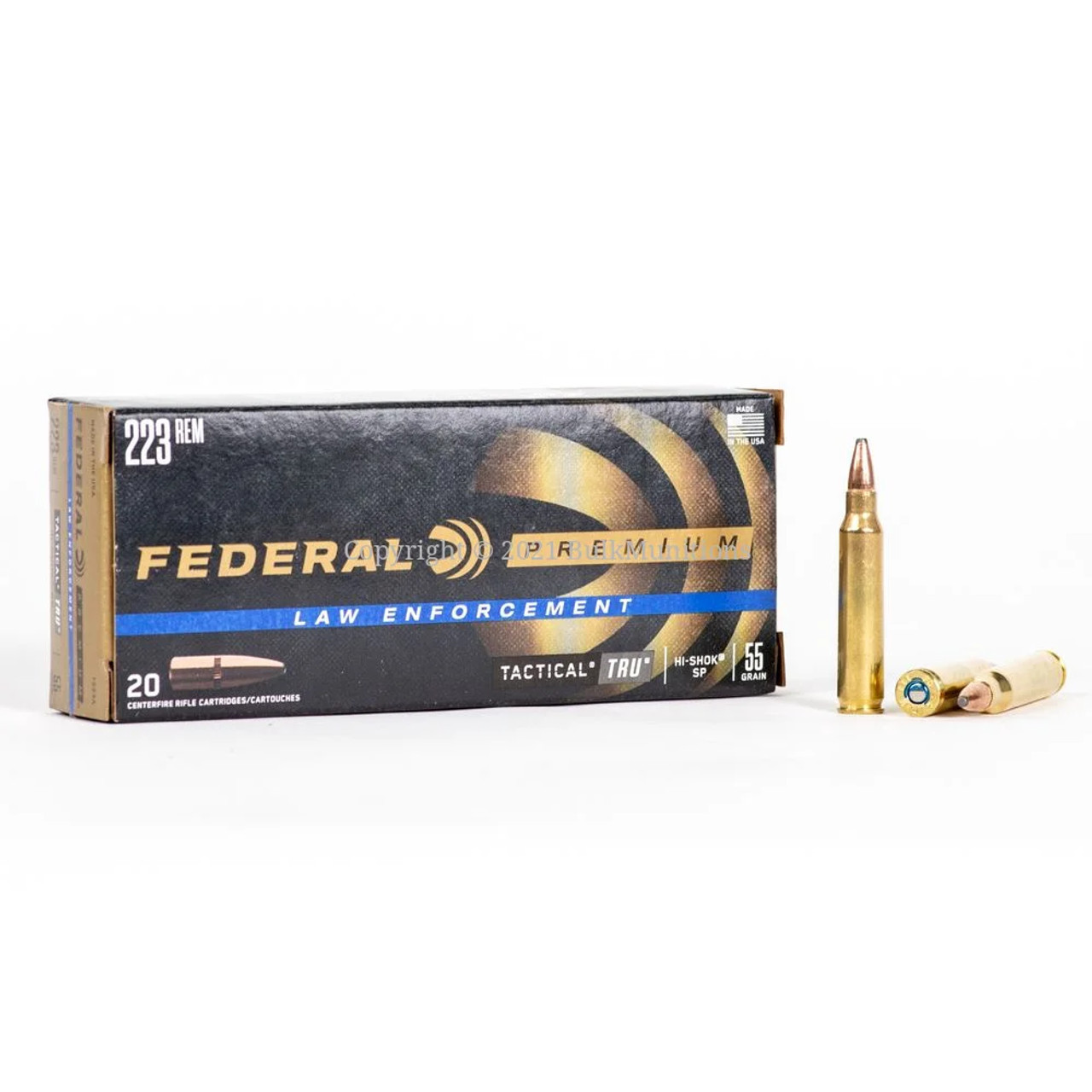 Federal LE Tactical TRU .223 Remington 55 Grain Soft Point - 200 Rounds