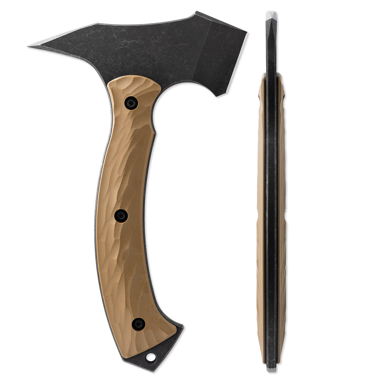 TOMOドッキングミリタリー Toor Knives F13 Tommy Tactical Axe - Omaha Tan