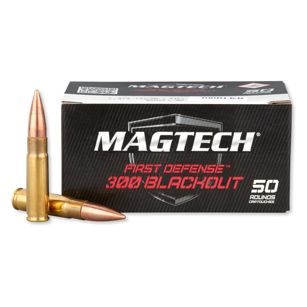Magtech Tactical/Training 300 Blackout 123 Grain Full Metal Jacket - 100 Rounds