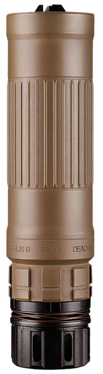 Dead Air Lazarus 6 FDE 6mm Suppressor w/ KeyMo & KeyMicro 3-Prong FH