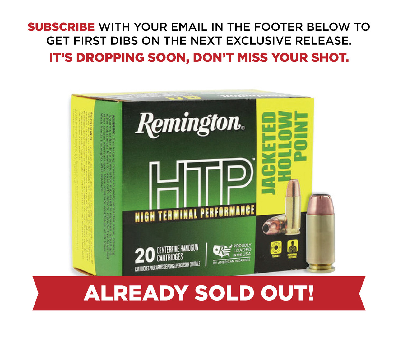 Remington HTP 380 ACP 88 Grain Jacketed Hollow Point - 500 Rounds