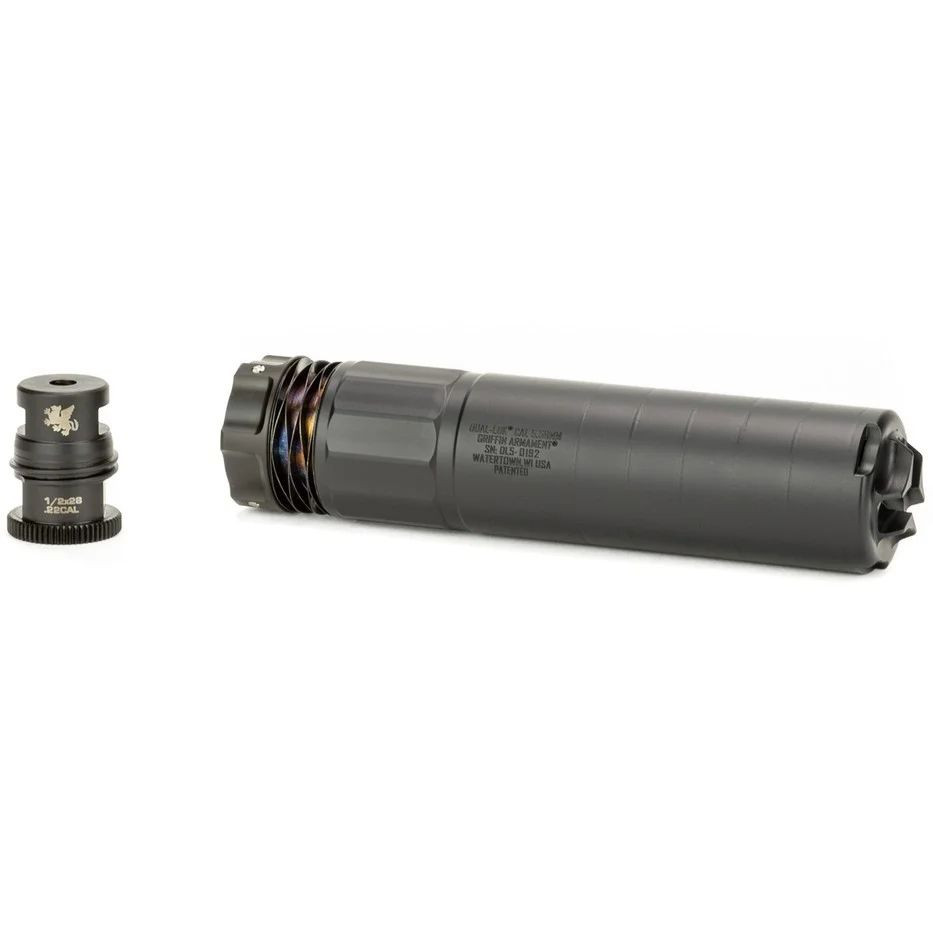 Griffin Armament DUAL-LOK 5 Suppressor – 5.56mm, Black, 17-4 PH Steel