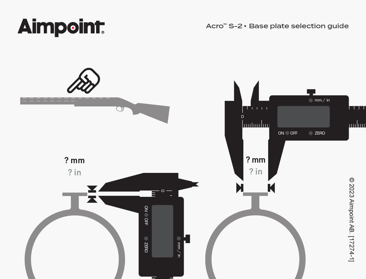 Aimpoint Acro S-2™ 9 MOA - Red Dot Reflex Sight with Integrated Rib Mount
