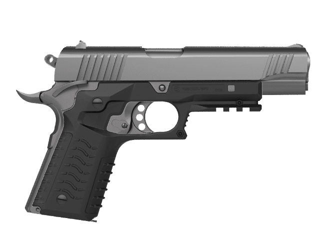 Recover Tactical CC3H Grip & Rail System for Full-Size 1911 - Black