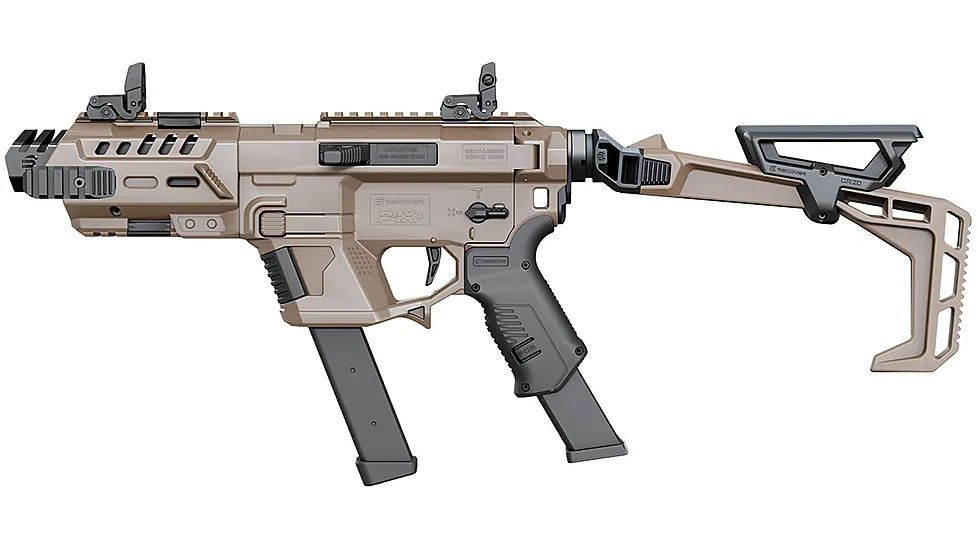 Recover Tactical P-IX+Basic PG9 Folding Stock Metal Front Guard, Tan