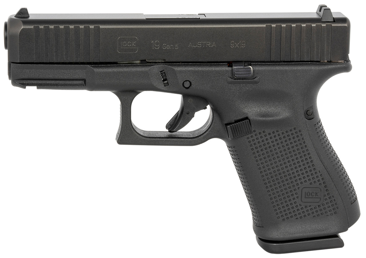 Glock 19 Gen5 USA 9mm 15rd Pistol, 4.02