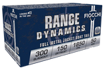 Fiocchi Range Dynamics 300 Blackout 150 gr 1950 fps Full Metal Jacket Boat-Tail 300BLKC - 50 Rounds -Free Shipping!