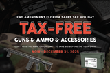 Florida’s New 2025 Tax-Free Holiday for Guns, Ammo, Fishing & More