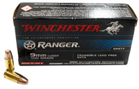 Winchester Ranger 9mm Luger 100 Grain Frangible RHTA Lead Free - 500 Rounds - Free Shipping!