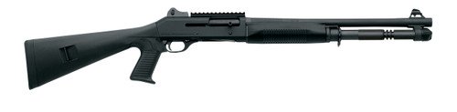 Benelli M4 Tactical 12-Gauge 18.5" Shotgun, Pistol Grip, Anodized Black, 3" Chamber