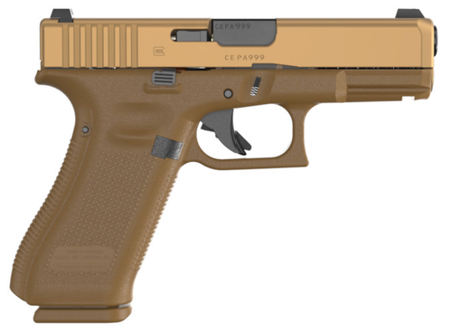 Glock G19X V 4.02" Barrel 9mm 17rd Pistol, Coyote
