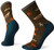 Smartwool Men's Hike Light Park Explorer Pattern Crew Socks, L, Military Olive - SW001484D11L