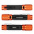 Blackfire Rechargeable Weatherproof  2-Color LED Flashlight w/ Holster - 1000 Lumens