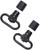 Uncle Mike's MO10112 Quick Detach 1-Inch 100 Push Button Sling Swivel