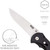 SOG Flash II FSA8-CP Straight Edge Knife w/ Satin Blade & Black Handle