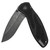 Kershaw 1670BW Blur by Ken Onion Assisted Folding Knife 3-3/8" Blackwash Plain Blade, Black Aluminum