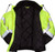 Pyramex Safety Bomber Jacket with Quilted Lining, Hi-Vis Lime, 5X-Large
