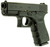 Glock UI1950203 G19 Gen3 Compact 9mm Luger  4.02 Barrel 151  Black Frame  Slide Finger Grooved Rough Texture Polymer Grip Safe Action Trigger US Made